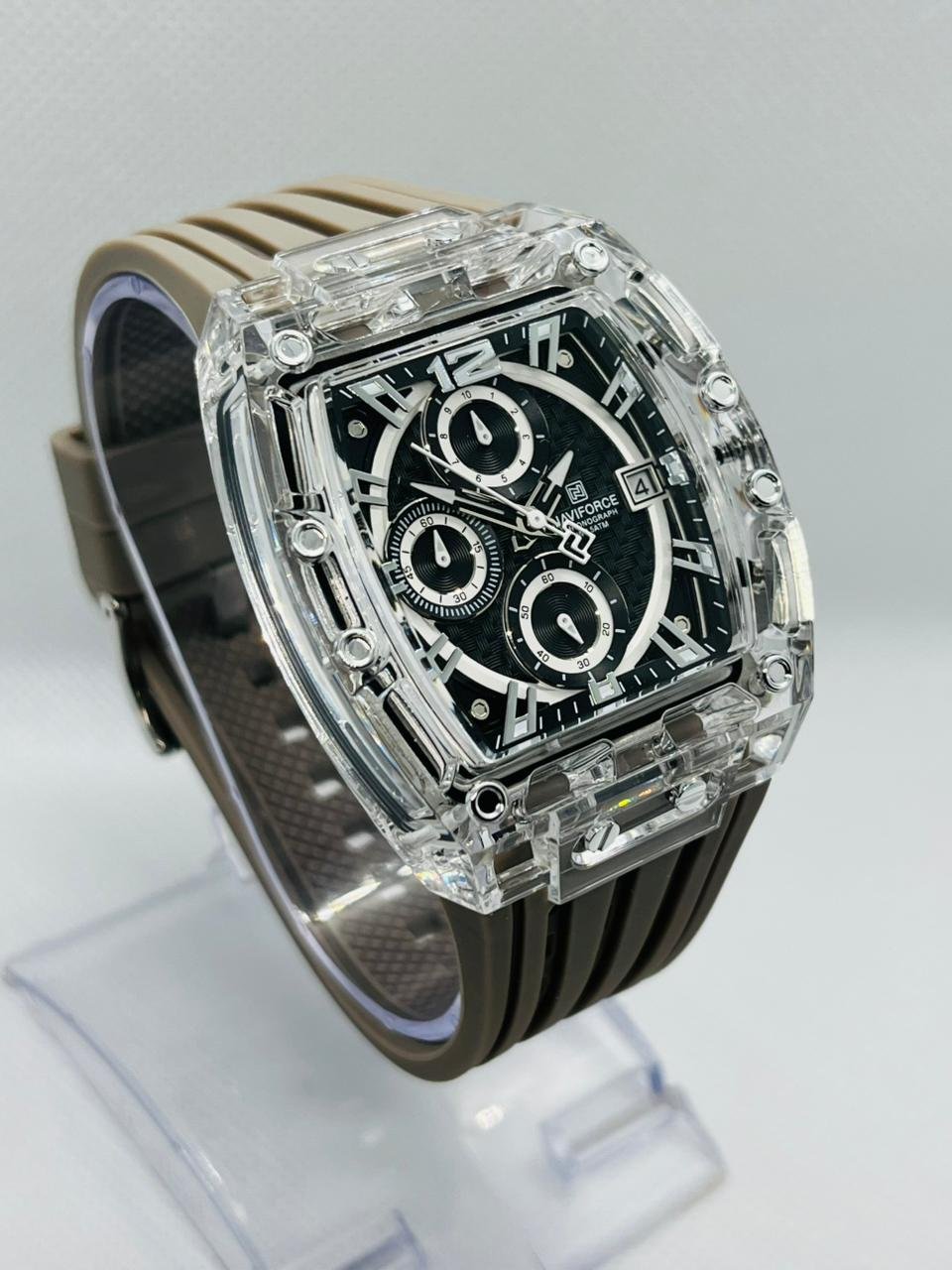NAVIFORCE NF 7105 TRANSPERANT CHRONOTREK WATCH - Image 2