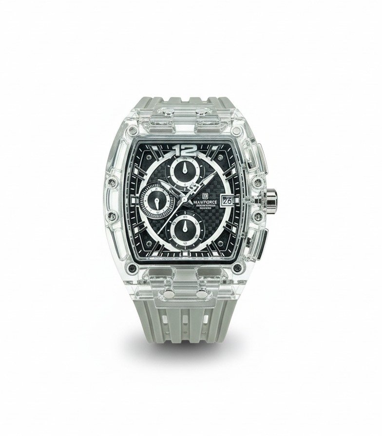 NAVIFORCE NF 7105 TRANSPERANT CHRONOTREK WATCH