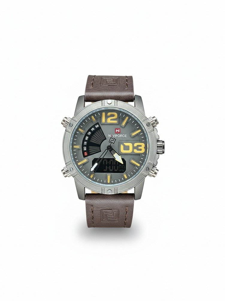 NAVIFORCE NF 9095 DUAL TIME WATCH