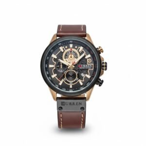 CURREN 8380 MEN's CHRONOGRAPH LEATHER STRAP WATCH
